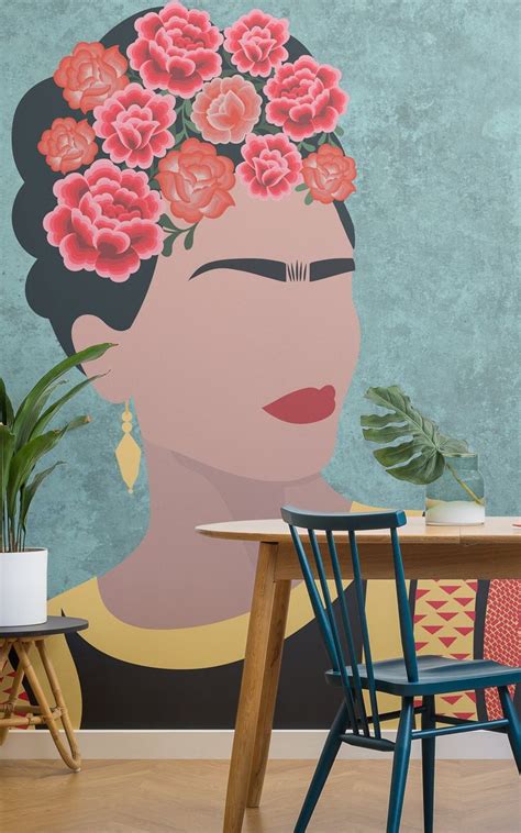 Mexican Floral Wallpaper Designs Inspired By Frida Khalo Hovia