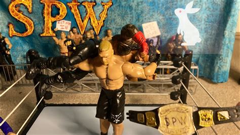 Roman Reigns Vs Brock Lesnar Action Figure Match Spw Championship