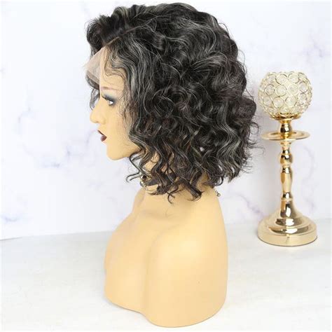 Salt And Pepper 13x6 Lace Front Wig Natural Wave Human Hair Ywigs