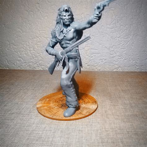 3D Printable Native American Wolf Warrior By Rudolf Arendt