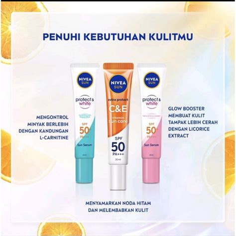 Jual Nivea Sun Face Protection Serum Sunscreen Spf Pa Biru