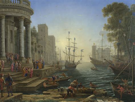 Claude Lorrain Seaport With The Embarkation Of The Queen Of Sheba