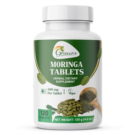 Buy Grenera Moringa Tablets Mg Raw Dried Drumstick Shigru Leaf