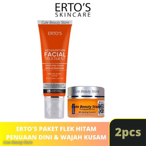 Jual Ertos Paket Flek Hitam Penuaan Dini Dan Wajah Kusam In Facial