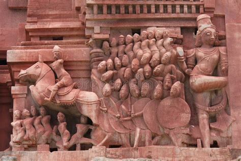 Sculptures In Hampi Temple, India Stock Photo - Image: 6491590