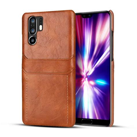 Luxury Leather Case For Huawei P P Pro Case Card Slot Matte Back