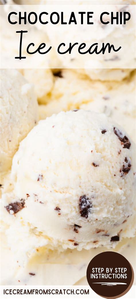 Chocolate Chip Ice Cream Homemade Ice Cream Recipes Machine Kitchen