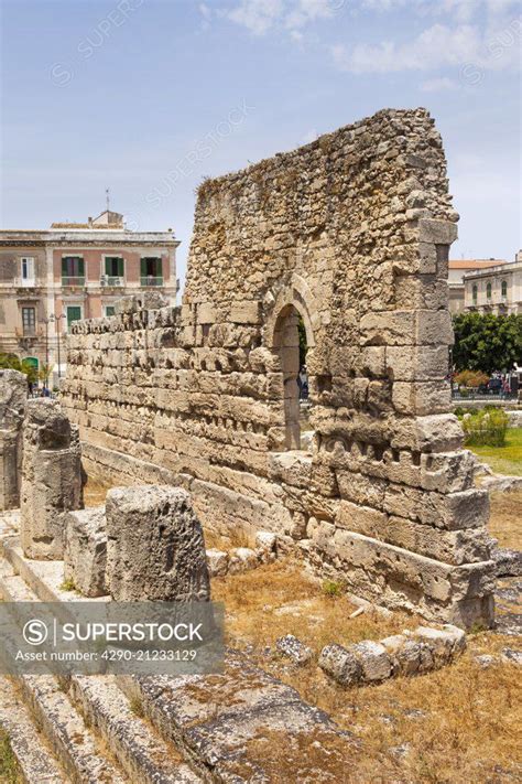 Temple Of Apollo Tempio Di Apollo Ortygia Syracuse Sicily Italy