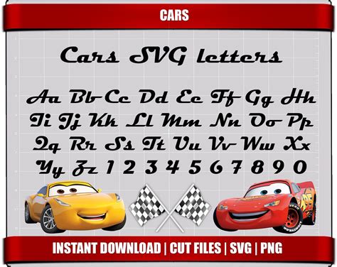 Disney Cars Logo Font