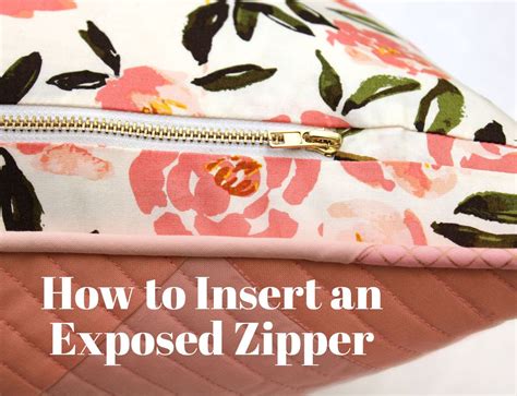 Tutorial How To Insert An Exposed Zipper Into A Pillow Suzy Quilts