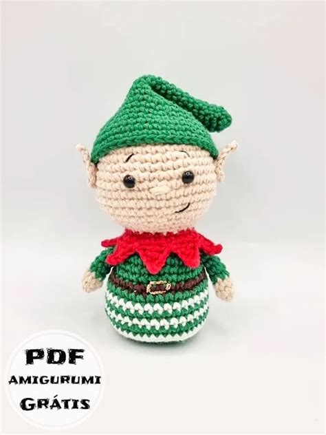 Ornamentação Elfo Boneca Amigurumi Receitas PDF Grátis