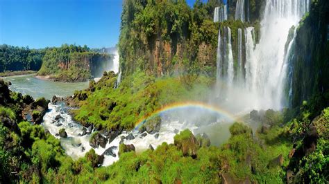 Photo of waterfalls, nature, landscape, waterfall, rainbows HD ...