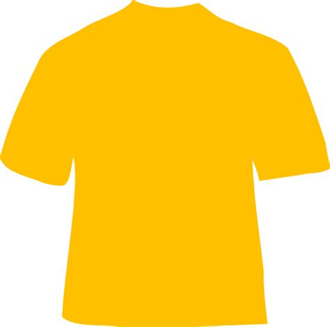 Yellow Gold Shirt Template Clipart Full Size Clipart 106542 Pinclipart