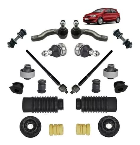 Kit Pivo Bucha Terminal Axial Bieleta Batente Toyota Etios