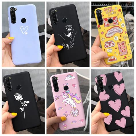 Capa De Silicone Fosca Fosca Pintura Para Xiaomi Redmi Note 8 Redmi