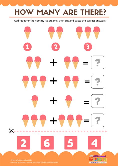 Ice Cream Counting Printable