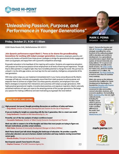 Unleashing Passion Purpose And Performance In Younger Generations