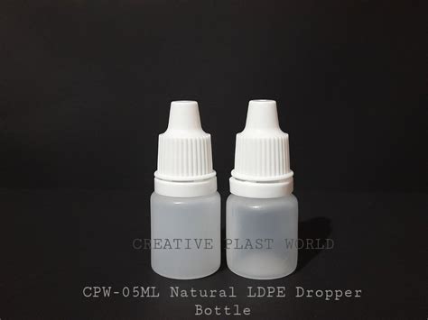 Natural Ldpe Dropper Bottles Use For Storage Eye Ear And Nasal Drops