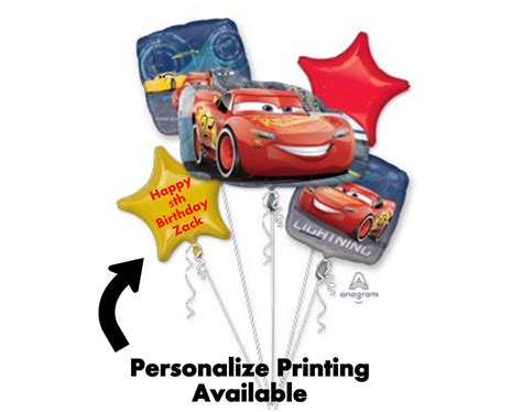 Bouquet Cars Lightning Mcqueen Balloons The Party Fun