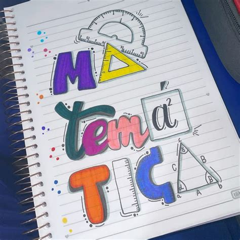 Capa De Matéria De Matemática - Capa de matéria de matemática | Capas para caderno tumblr, Capa de ...