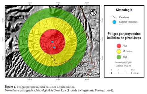 Mapa De Peligros Del Volcán Poás