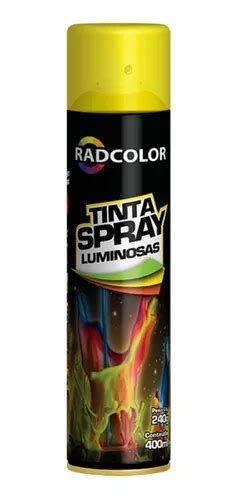 Tinta Spray Luminosa Cores Vivas Sinalização 240g Radnaq MercadoLivre