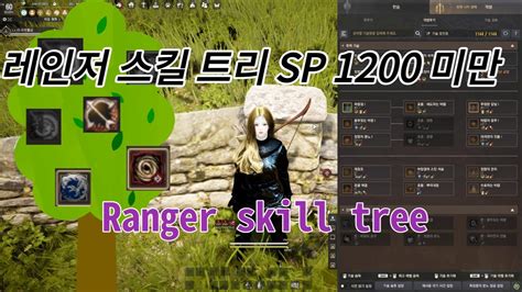 BDO Black desert Ranger Awakening Succession skill tree 검은사막 레인저