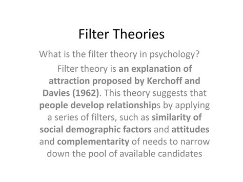 Filter Capacity Theories Pptx