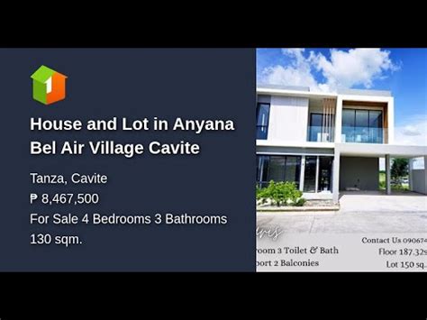 House And Lot In Anyana Bel Air Village Cavite Youtube