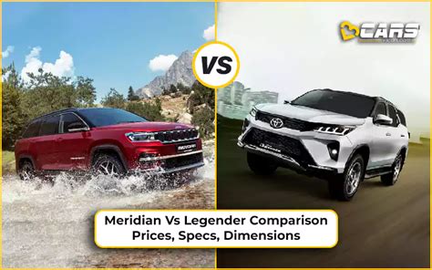 Jeep Meridian Vs Toyota Fortuner Dimension Specs Features Etc