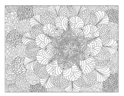 Abstract Adult Coloring For Page Colouring Sheets