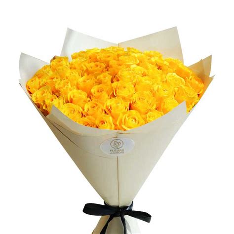 Vibrant yellow Roses - Choiceflowersuae