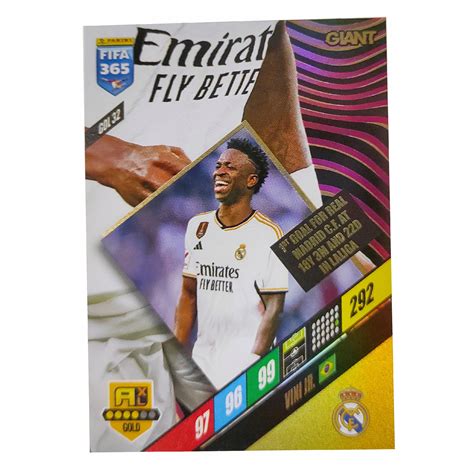 FIFA 365 2024 GOLD GOL 32 GIANT VINICIUS JR REAL MADRYT 14789284149