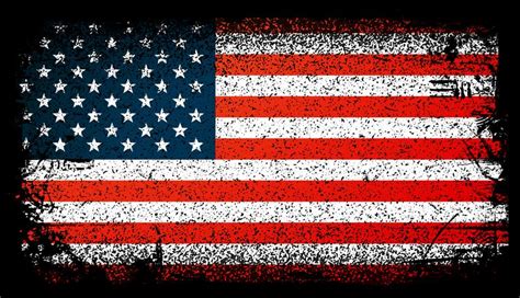 Bandera De Usa Grunge Bandera De Estados Unidos Ilustraci N Vectorial