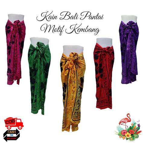 Jual Kain Bali Pantai Kain Bali Motif Bunga Baru Standar Gndt Sarung