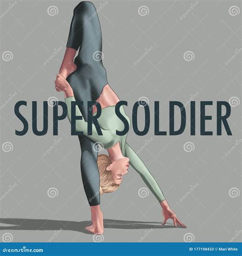 Asana SUPER SOLDIER Yoga Practice Stock Illustration - Illustration of ...