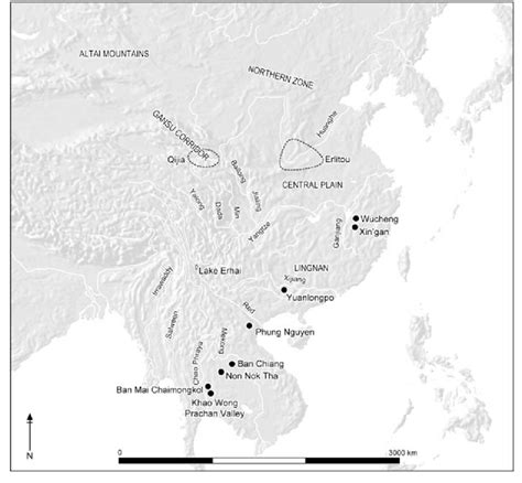 Asia Map With Rivers