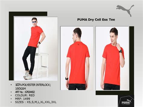 Polyester Men Puma Red Dry Fit T Shirt Solid At Rs Piece In New