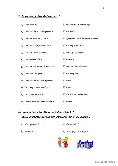 Sich Vorstellen Allgemeine Deutsch Daf Arbeitsbl Tter Pdf Doc