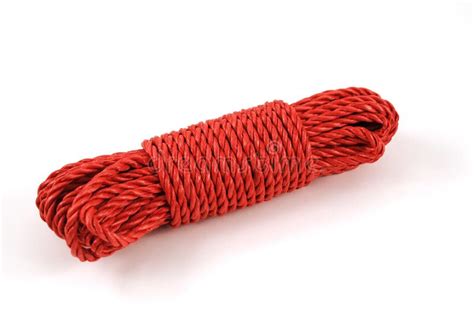 Red rope stock photo. Image of filaments, rope, knots - 13359834