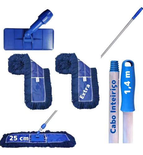 Kit Mop P Parede E Piso Cm Profissional Bralimpia Refil Frete Gr Tis