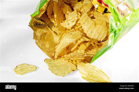 Potato Chips Falling Hi Res Stock Photography And Images Alamy