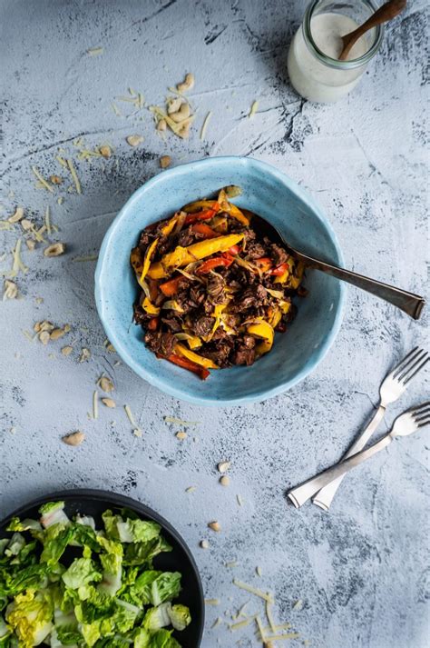 Jackfruit Fajita Salad Life And Lemons