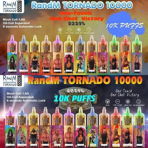 Vape RM Randm Tornado 10000puffs E Cigarettes Disposable Pod Device