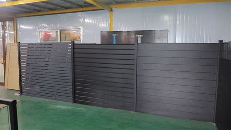 Powder Coated Black Aluminum Louver Slat Fence Panels For Garden Buy