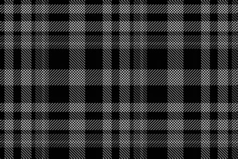 Plaid Pattern Seamless Vector Dark Textured Tartan Check Background