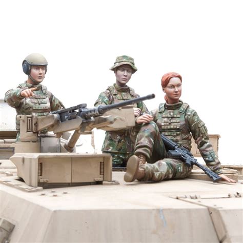 US Female Tank Crew Model Kit SOL Model Scale 1 16