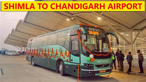 Shimla To Chandigarh Airport Thrilling First Day Ride Hrtc Volvo