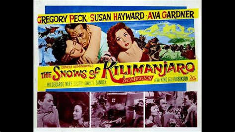 The Snows Of Kilimanjaro 1952 Gregory Peck Susan Hayward Ava