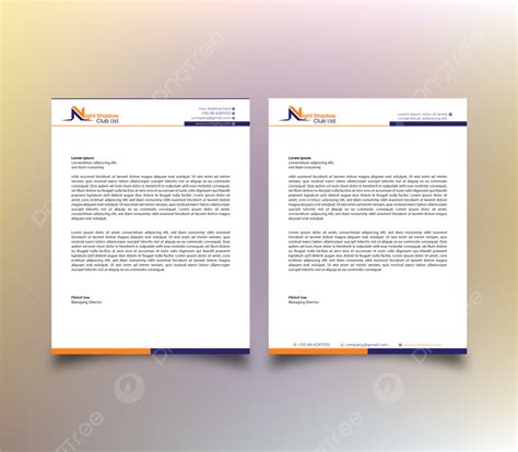 Professional Letterhead Template Design Template Download On Pngtree